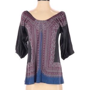 Free People 3/4 Sleeve Top